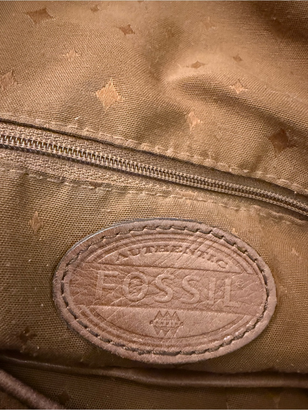 Vintage Authentic Fossil Vintage Leather Tote Bag - Picture 12 of 16